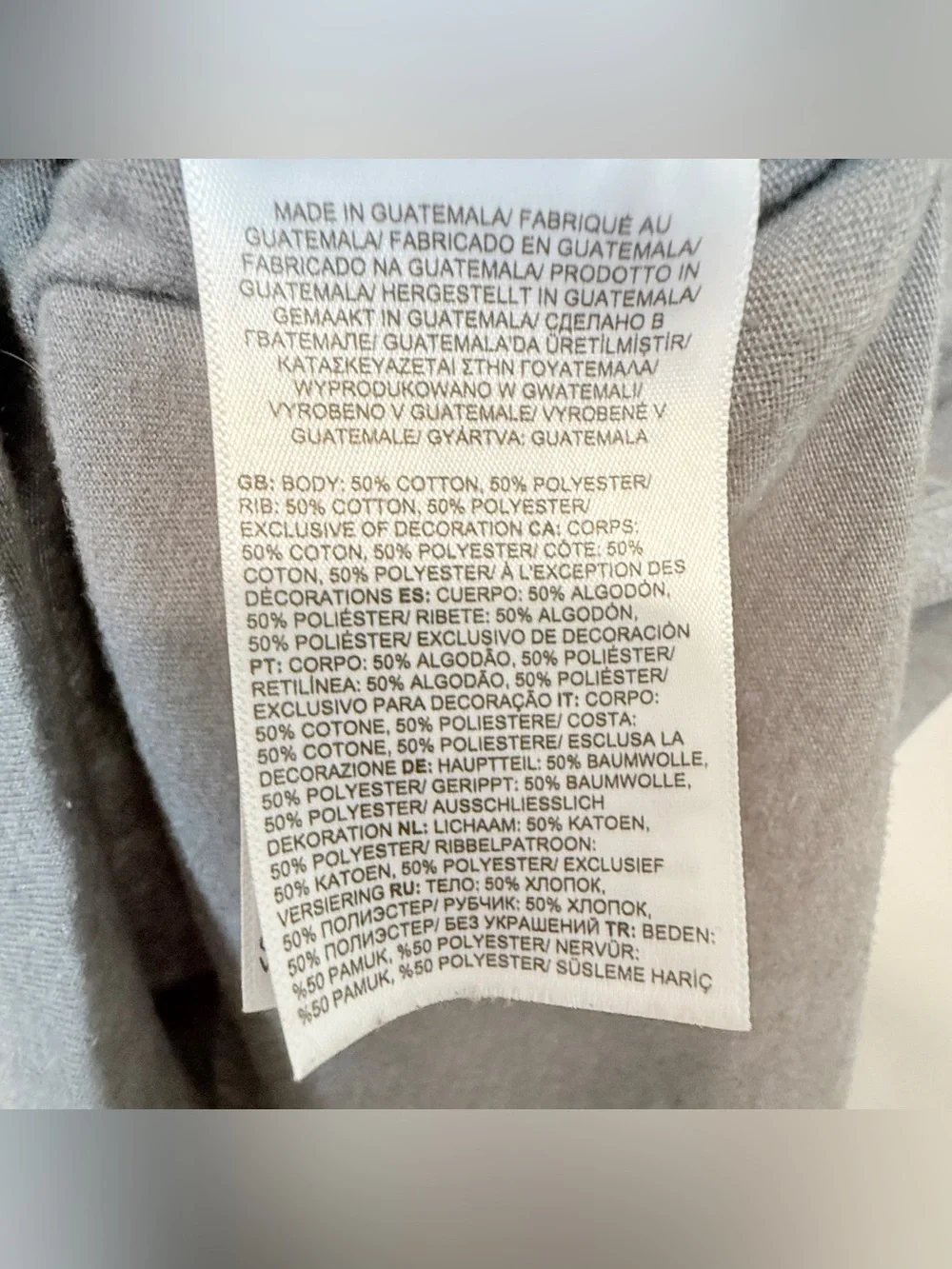 The North Face Gray Logo Sleeve Tee Men’s Small